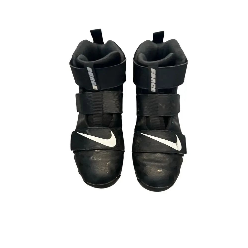 Nike Kids Black and White Strap Cleats Sneakers